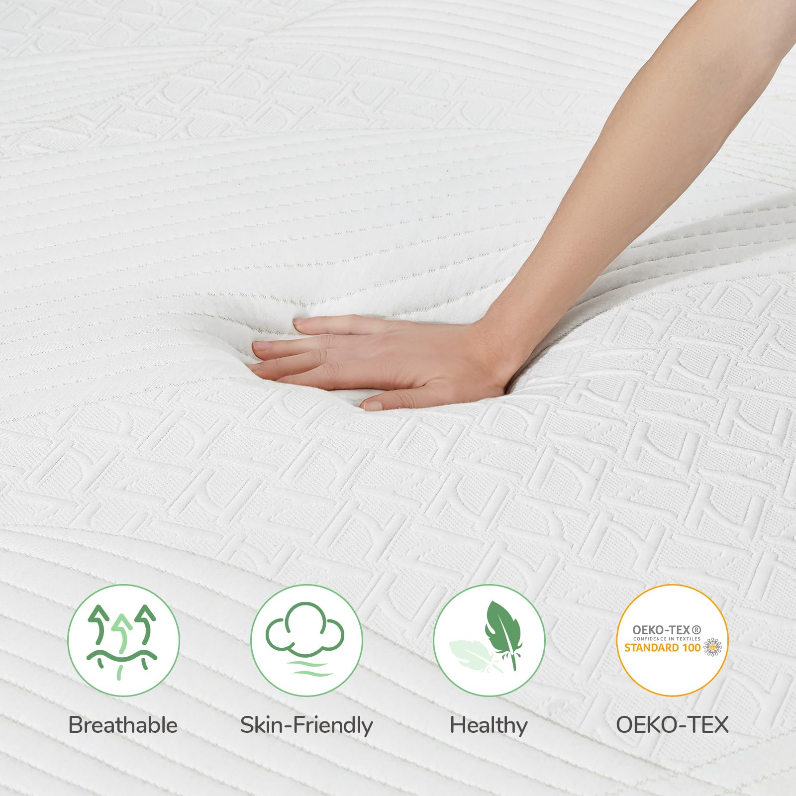 Novilla Twin Mattress  8 Inch Gel Memory Foam Mattress Twin Size  Mattress in a Box for Back Pain Relief  Medium Firm Mattress with Edge Support & Motion Isolation  Ataraxia